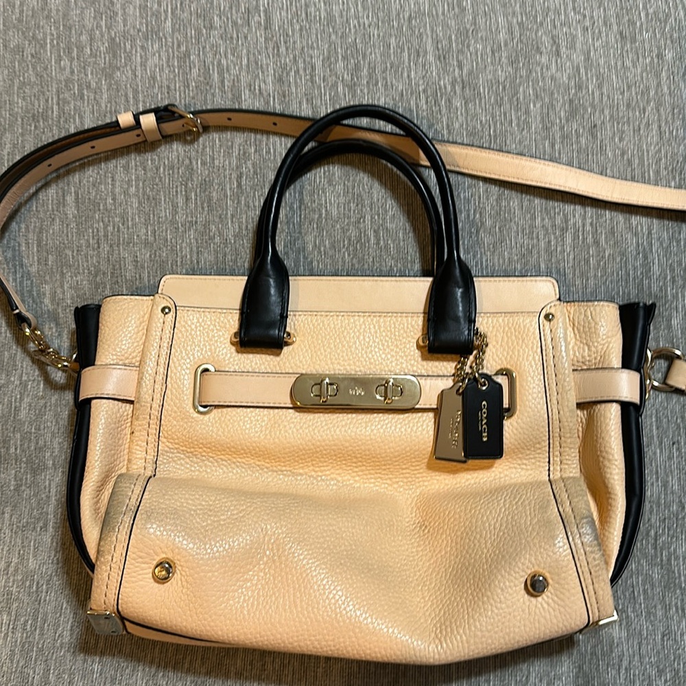 Coach leather crossbody bag